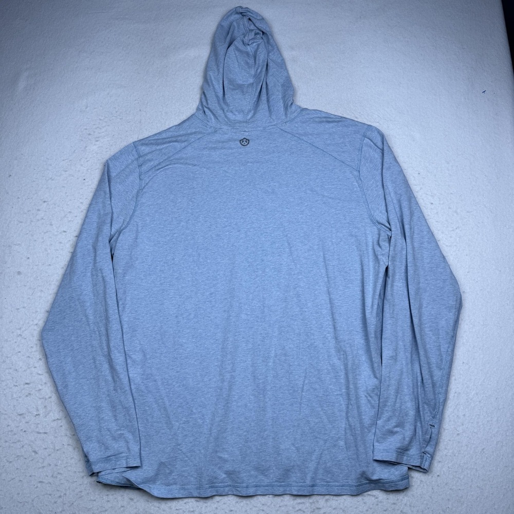 Tasc Performance Hooded Shirt Mens 2XL Blue Long Sleeve Bamboo Running Top - Picture 6 of 7